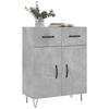 VidaXL Buffet Concrete Grey 69.5x34x90 Cm Engineered Wood 827976