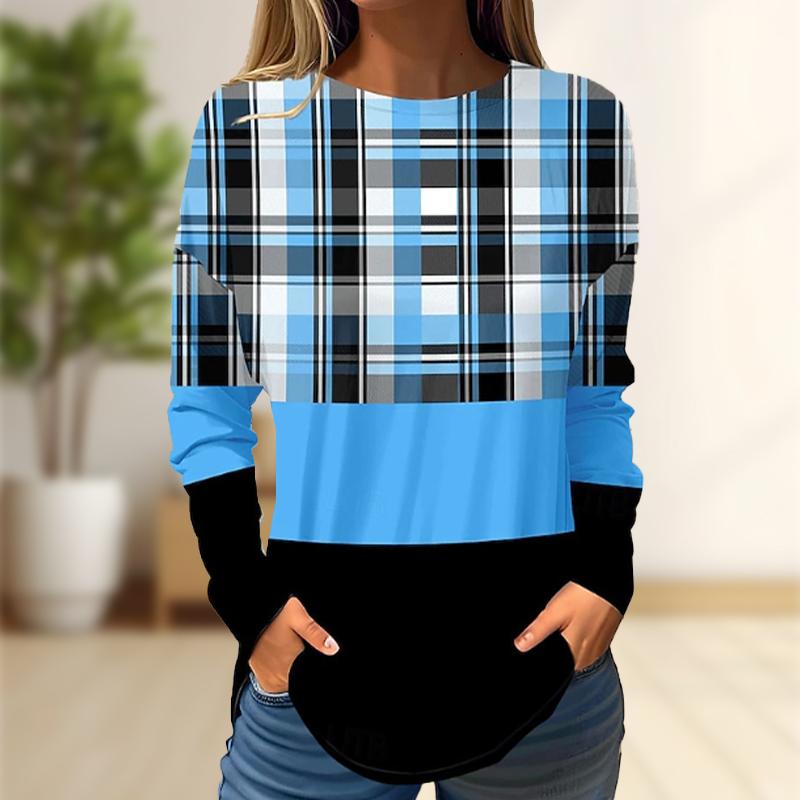 Топы для женщин с принтом кленовых листьев, круглый вырез, длинный рукав, футболка, осенний повседневный тонкий пуловер, женский топ с длинным рукавом