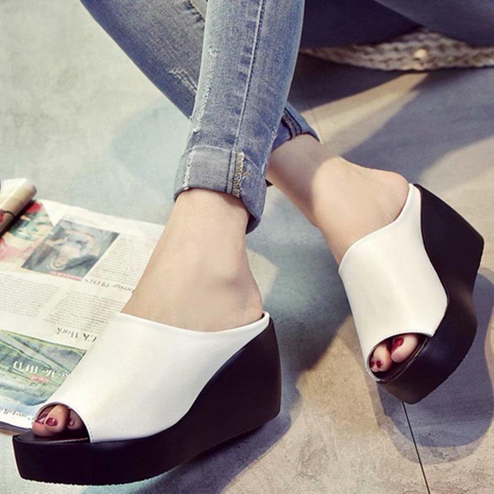 Summer Sexys Slippers Woman Wedges Platform Beach Flip Flops Sandals Slippers For Women Black Women Female Lady Shoes Zapatos Mujer