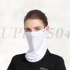 Golf Solid Color Fishing Outdoor Sunscreen Face Scarf Ice Silk Mask Neck Wrap Cover Face Cover
