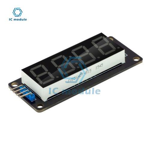 TM1637 0.56" 4 Bit LED Digital Tube Display 7 Segments Yellow/White/Red/Green/Blue Clock Digital Tube Display Module for Arduino