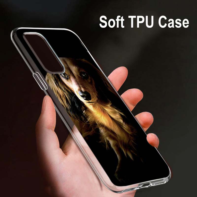 Такса Доберман для OPPO Reno7 SE 6 5 ZF 4G 5G Find X2 X3 Neo Lite Pro Plus прозрачный мягкий чехол для телефона Coque