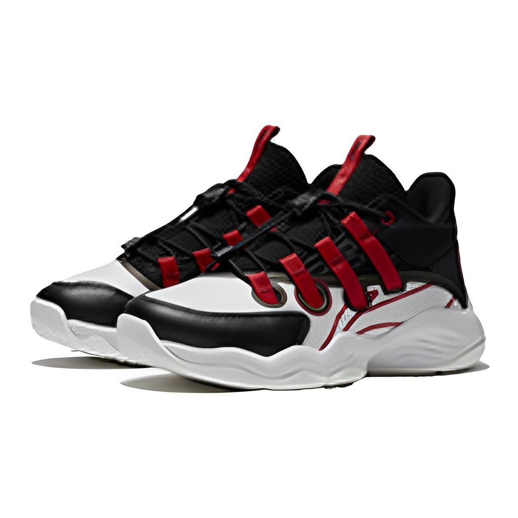 Li Ning удобные повседневные нескользящие амортизирующие износостойкие низкие баскетбольные кроссовки детские кроссовки белые черные YKBS010-1