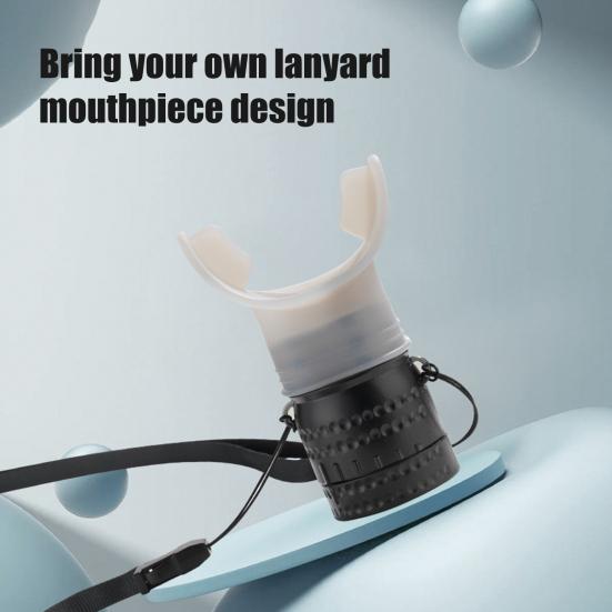 Портативный дыхательный тренажер с регулируемым сопротивлением для мужчин и женщин, тренажер для мышц полости рта, емкость легких, оборудование для тренировки брюшного дыхания