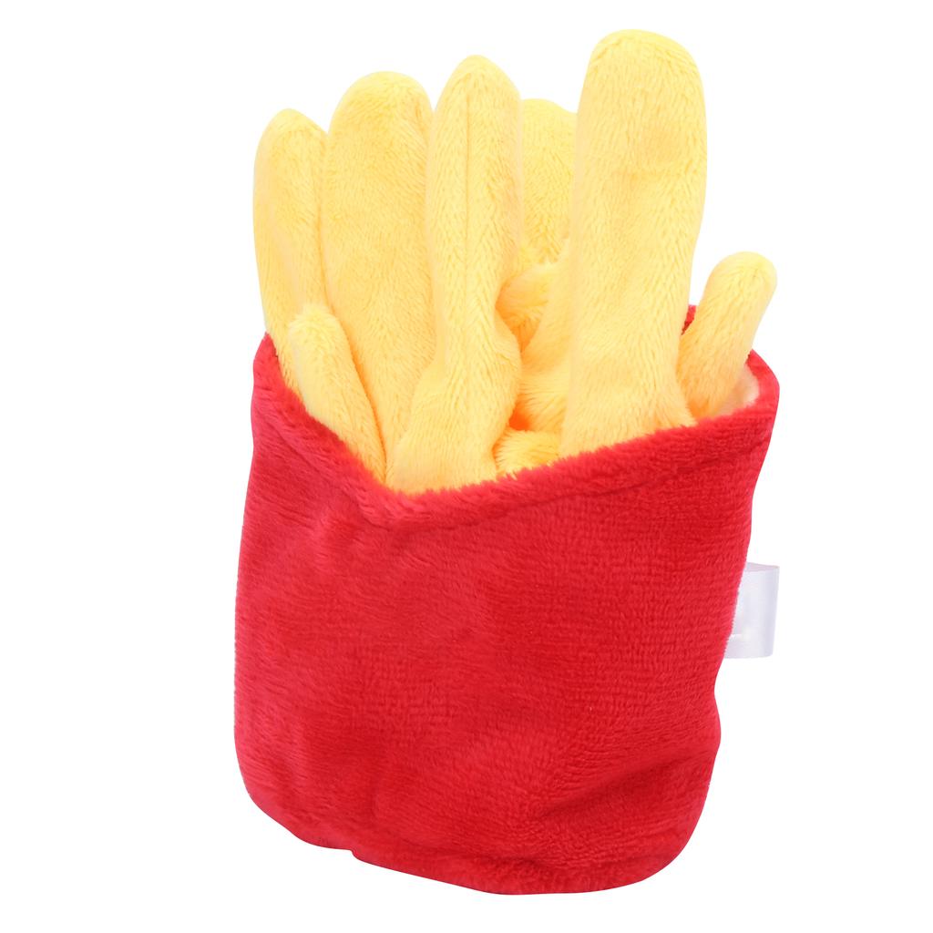 Dog Chew Toys Simulation French Fries Soft Plush Toys for Small Medium Cats Dogs