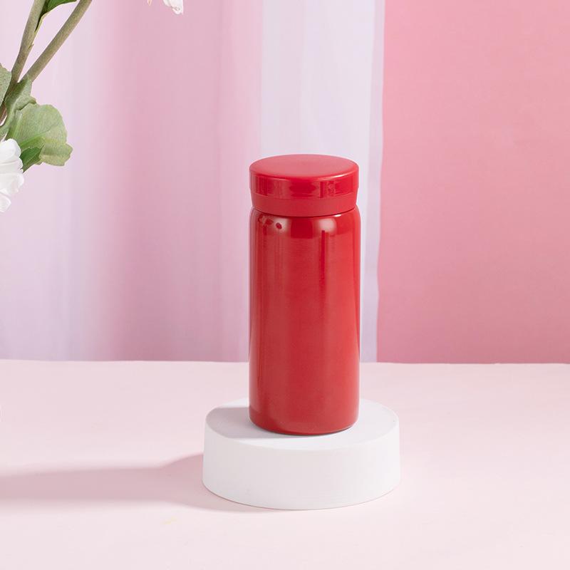 Портативная чашка для воды, термос, 280 мл, термосы, портативная термос-чашка из нержавеющей стали, бутылка для воды, кружка для чая, офисный термос