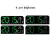 Цифровой будильник, отображение температуры, даты и недели, 4-уровневая регулировка яркости для дома