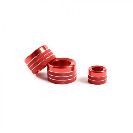2009-15 Console Air Conditioner For BMW 7 Series Red Aluminum Button Knob Cover