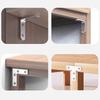 WV 10pcs Thickened Stainless Steel Corner Angle Code 90 Degrees Right Angle Fixed Bracket Furniture Connectors for Furniture