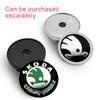 JIYQ3 4Pcs 56/60mm Car Wheel Center Hub Caps Sticker Rim Cover Emblem Badge For Skoda Octavia 2 3 a5 a7 Fabia Kamiq Kapoq Kodiaq Rapid