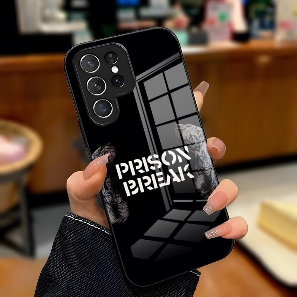 Чехол для телефона P-Prison Break TV для Samsung A25 A13 A33 5G A54 A36 A35 A56 A52 A14 Ударопрочный стеклянный чехол