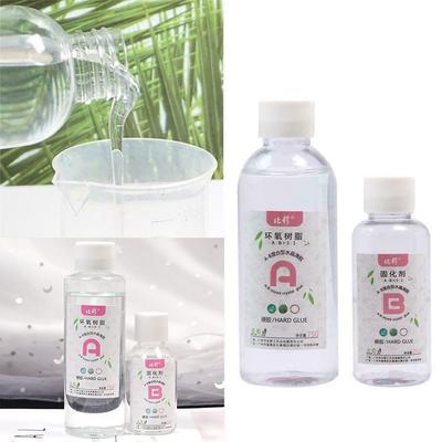 (Никита) Прозрачный эпоксидный клей высокого качества 3: 1 AB Кристаллический клей для изготовления ювелирных изделий, 100 мл