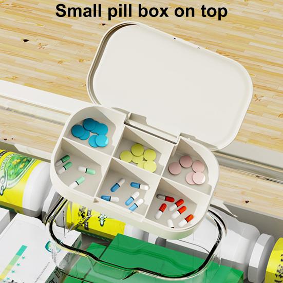 3-х уровневый портативный ящик для хранения лекарств большой емкости пылезащитный прозрачный визуальный дизайн многофункциональный органайзер для таблеток