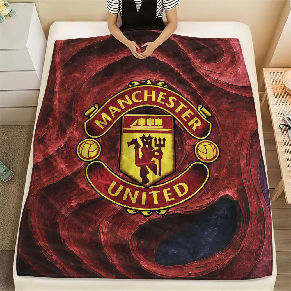 Manchester United Flannel Blanket, High quality Comfortable for All Seasons, Home Decor, Warmth and Comfort