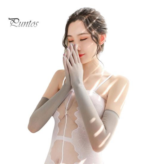 1 пара женских выпускных рукавов с прозрачной сеткой, тонкие солнцезащитные перчатки для езды на велосипеде, для выступлений, для невесты, для свадебных фотосессий, наручники