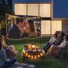 Projector Screen with Stand, 100-inch 16:9, Portable Double-sided, Foldable Tripods, White