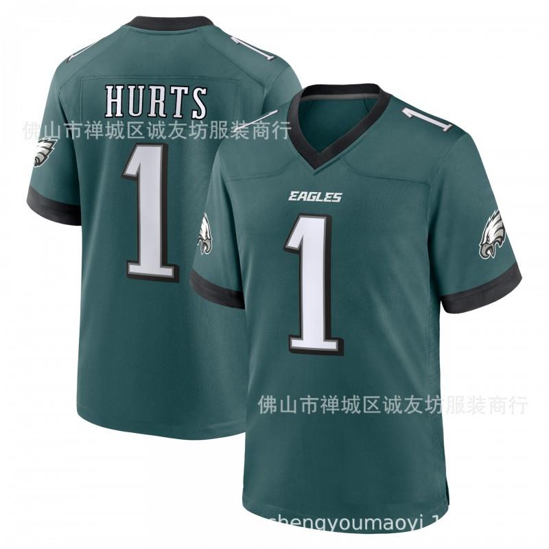 Jalen Hurts Philadelphia Eagles 1 Football Jersey Mens Sports Uniform Black