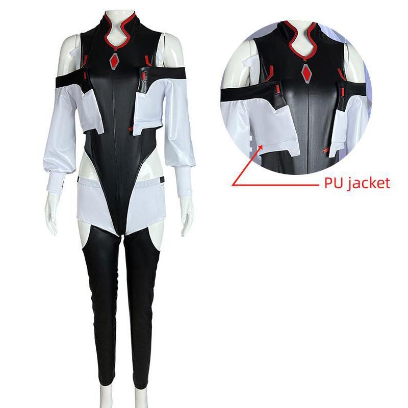 Аниме Киберпанк Edgerunners Люси Косплей Костюм Боди Комбинезоны Куртка Полный костюм Костюмы на Хэллоуин для женщин