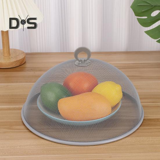 2Pcs Metal Food Protector Heavy Duty Long Lasting Table Outdoor Picnic Food Umbrella Cover Net