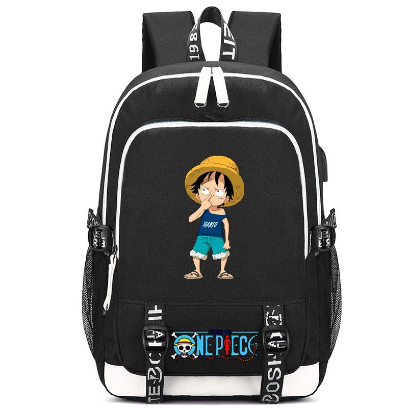 Аниме One Piece Charge Универсальная сумка Сумка для документов для мальчиков и девочек Обратно в школу сумка для книг Большая вместимость Студенческая сумка Гоку для мужчин и женщин Дорожная сумка для отдыха