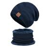 Stylish Design Thermal Knit Cap Thicken Warm Wool Hat Winter Beanie Hat Scarf Set  Winter Season
