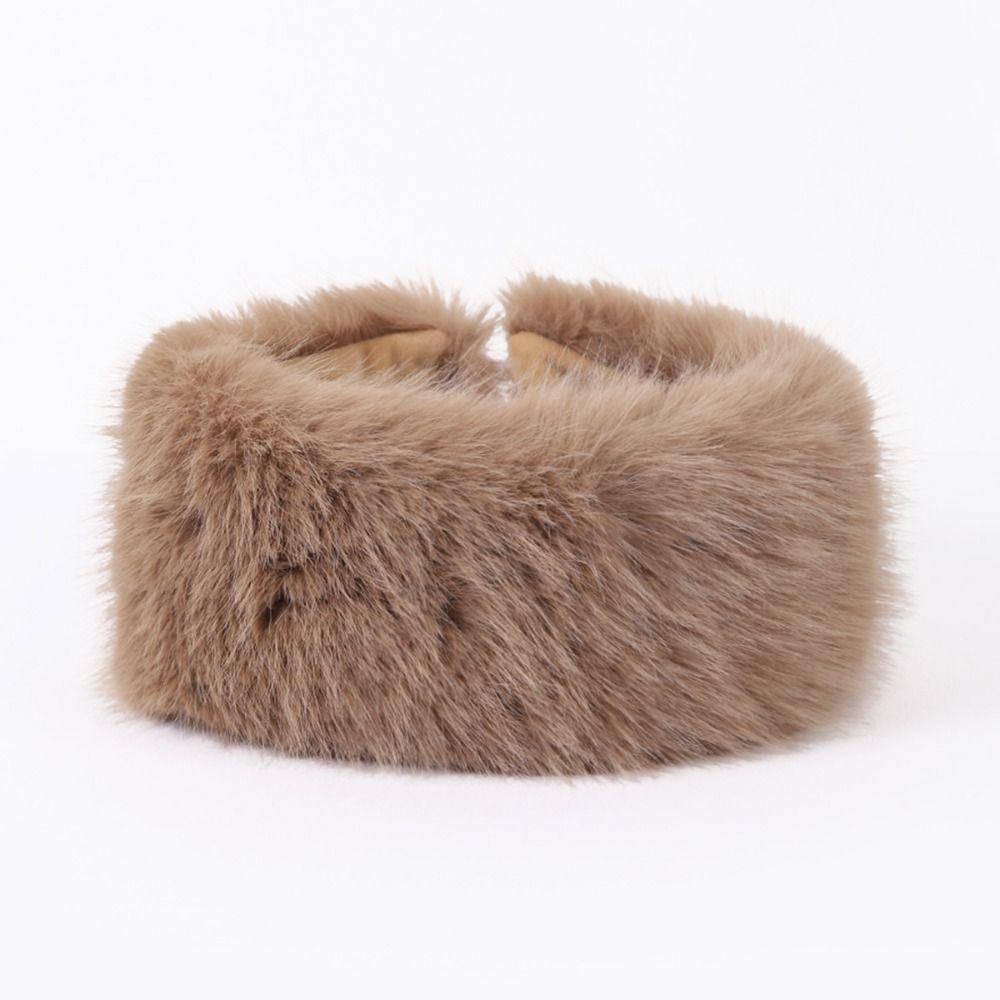 Imitation Fur Imitation Mink Fur Hat Warm Fluffy Hat Casual Plush Hat Winter Hair Accessories