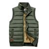 Autumn and Winter Men's Casual Vest Plus Velvet Stand Collar Plus Size Warm Vest Jacket Men's Clothing