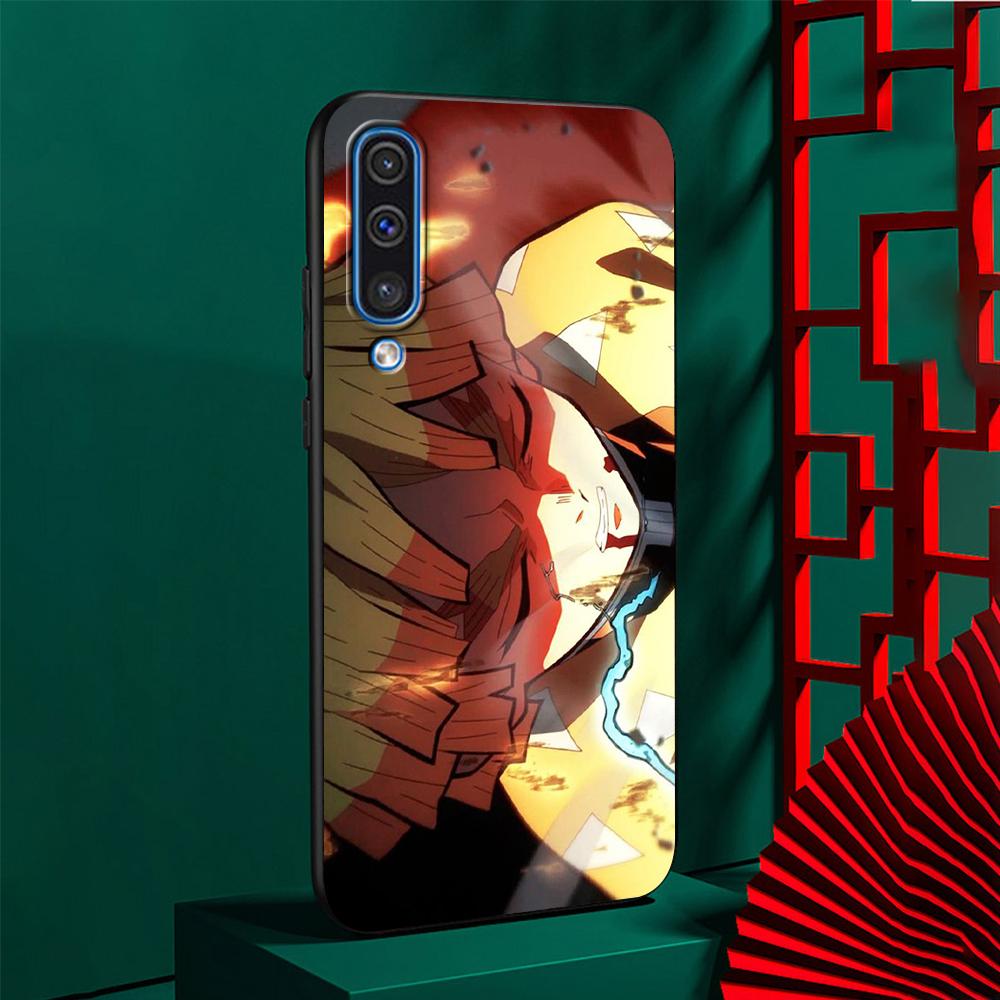 Чехол для Samsung Galaxy A50 A10 A70 A30 A20e A40 A20s A10s A10e A90 5G A80 A7 A9 с рисунком из аниме «Убийца демонов» из мягкого черного цвета