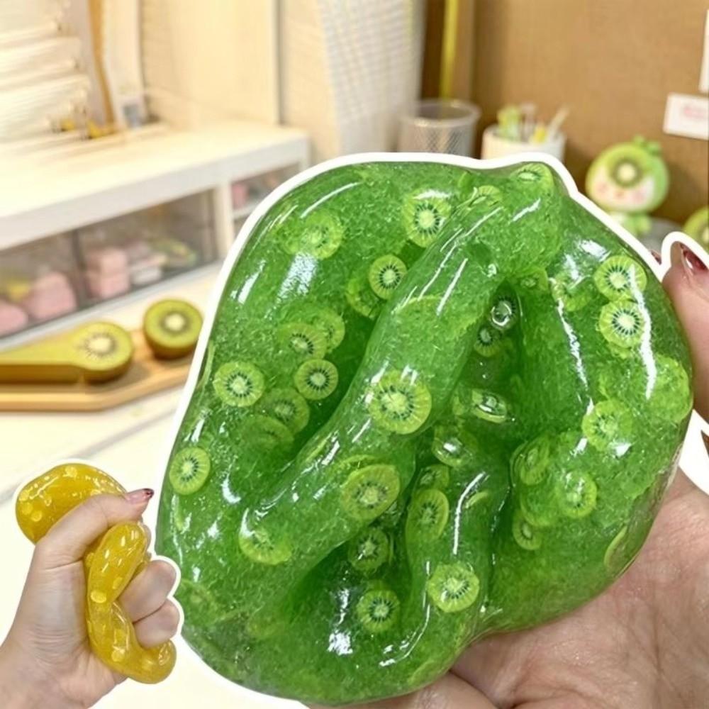 Stress Relief Fruit Stress Balls Soft Sugar Smoothie Ball Fun Fidget Squeeze Toy Kids