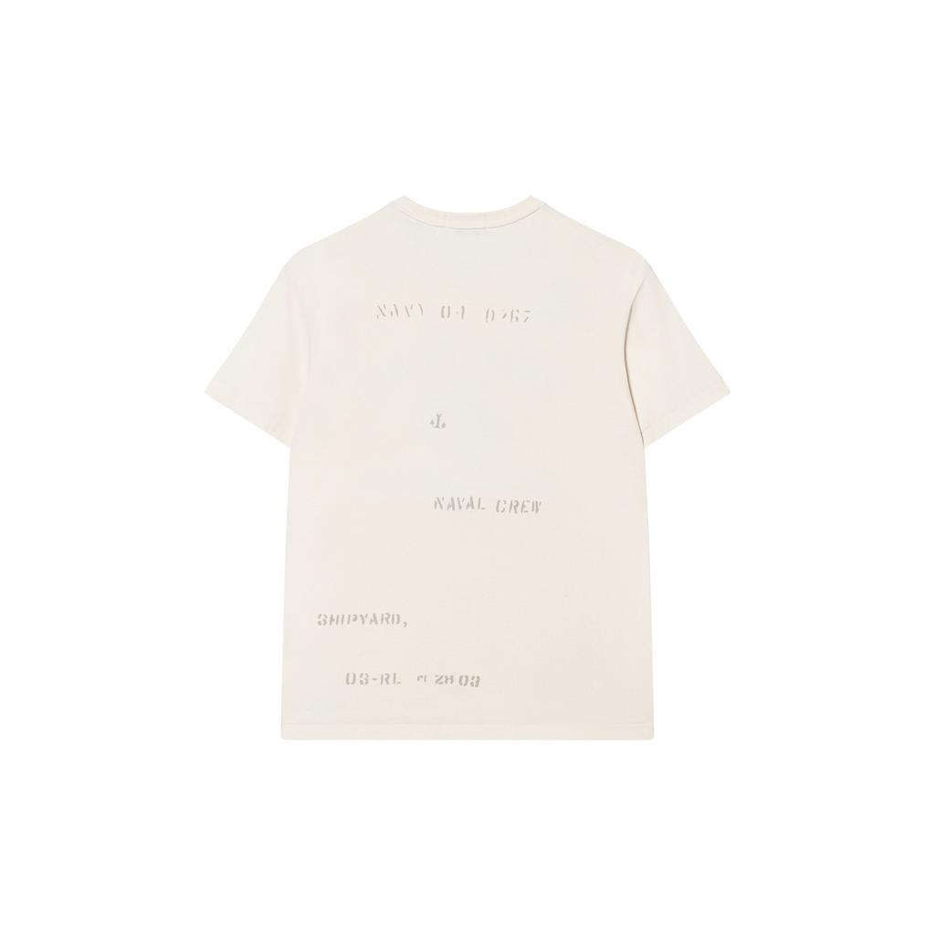 Polo Ralph Lauren Letter And Number Print Crew Neck Short Sleeve T Shirt Men Tops Washed-White MNPOTSH1N822063-100