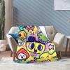 Tamagotchis Cartoon Blanket Velvet Summer Air Conditioning Cute  Portable Ultra-Soft Throw Blankets for Bedding Plush Thin Quilt