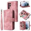 Luxury Wallet Zipper Leather Case For Samsung S23 S22 S21 Ultra S20 FE S10 S9 S8Plus A13 A23 A33 A53 A12 A22 A32 A52 /Redmi Note 11 10 Poco X4 M4 Pro