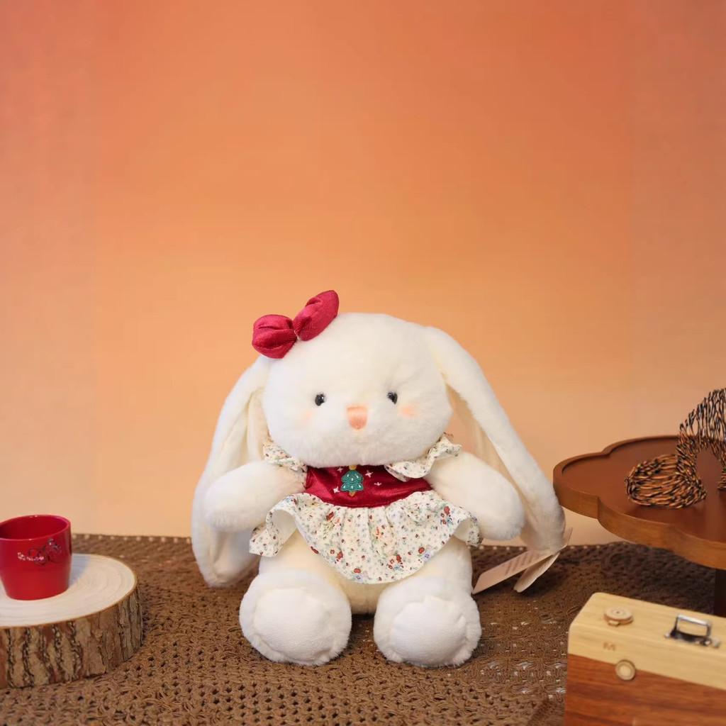 Плюшевая игрушка-кролик из мягкого коротковорсового материала в подарок детям и подросткам