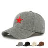 Autumn Winter Sunscreen Sunshade Hat Stereo Embroidered Five-Pointed Star Baseball Cap for Men
