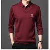 New Men's Casual Men's Velvet Thickened Fake Two-piece Middle-aged Lapel Casual POLO Shirts for Trendy Men One Piece