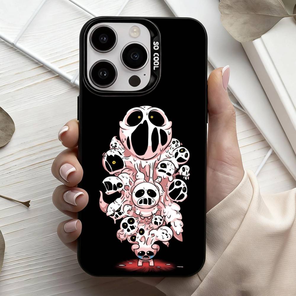 T-The B-Binding Of I-Isaac-C Чехол для телефона iPhone17,16,15,14,13,12,11 Plus,Pro Max Черный Конфетный серебристый чехол для телефона