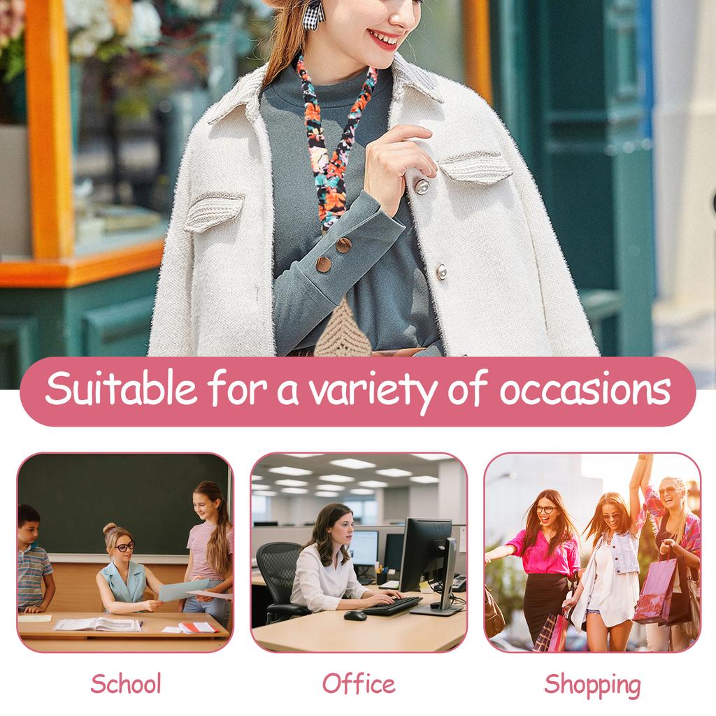 6 Pcs Stretchy Scrunchie Lanyard Cute Retractable ID Badges and Keys Neck Lanyard with Clip for Teacher Women Nurses and School