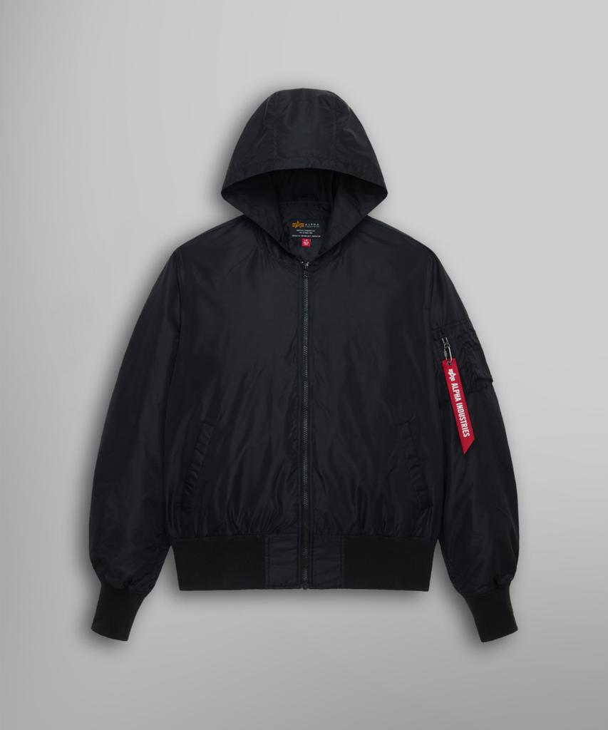 Летная куртка Alpha Industries L-2B с капюшоном Hunter Черная