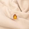 Natural Citrine Gemstone 925 Sterling Silver Jewelry Handmade Ring Gift For Wife RR-46-11