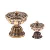 1 Piece Alloy Hollow Zen Lotus Boshan Incense Burner Antique Old Treasure Lotus Lamp Sandalwood Incense Burner Chinese Incense