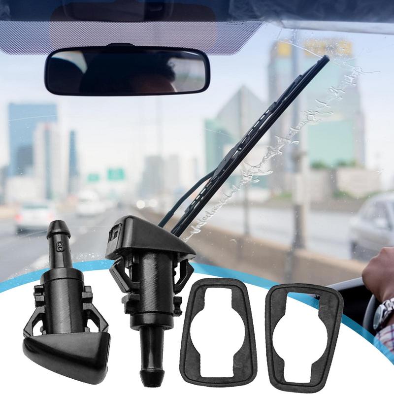 Форсунки омывателя лобового стекла, форсунки стеклоочистителя, распылитель 2 шт., универсальные автомобильные аксессуары, замена для Chrysler Dodge