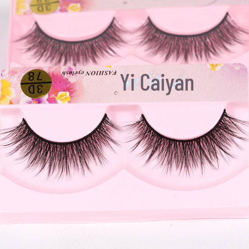 3D многослойные накладные ресницы: Имитация густого, длинного спереди и короткого сзади, мягкого сценического макияжа - европейский и американский стиль (78)