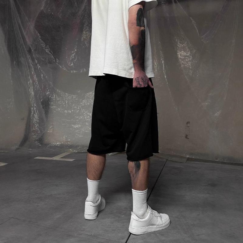 Европейский и американский уличный Y2K хип-хоп уличный повседневный шорты с широкими штанинами