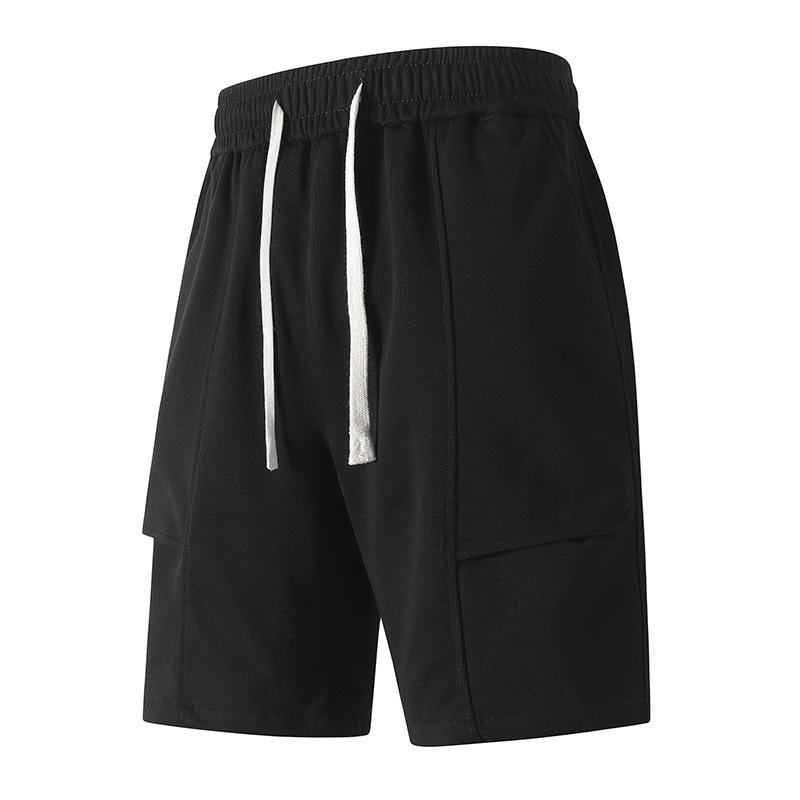 Летние мужские повседневные шорты из дышащего хлопка с завязками на талии, свободные спортивные шорты для мужчин, для тренировок в спортзале, короткие штаны