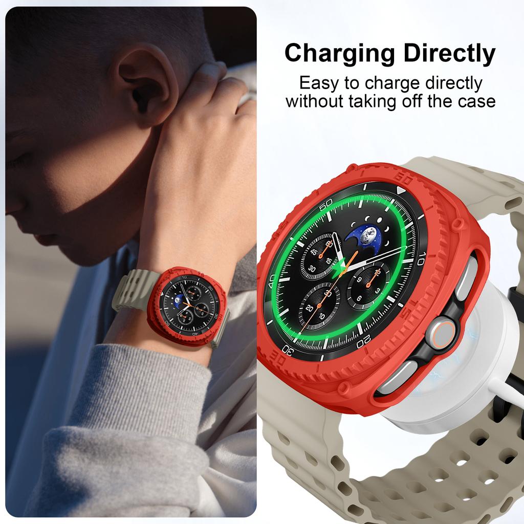 PC Case+Scale Protective ring For Samsung galaxy watch 8 classic 46mm Accessories Hollow Bumper For galaxy watch 8 classic cover