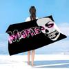Классическая панк-группа The M-Misfits Пляжное полотенце Цветные банные полотенца для девочки Микрофибра Быстросохнущее Не прилипает песок Пляж Тренажерный зал Бассейн