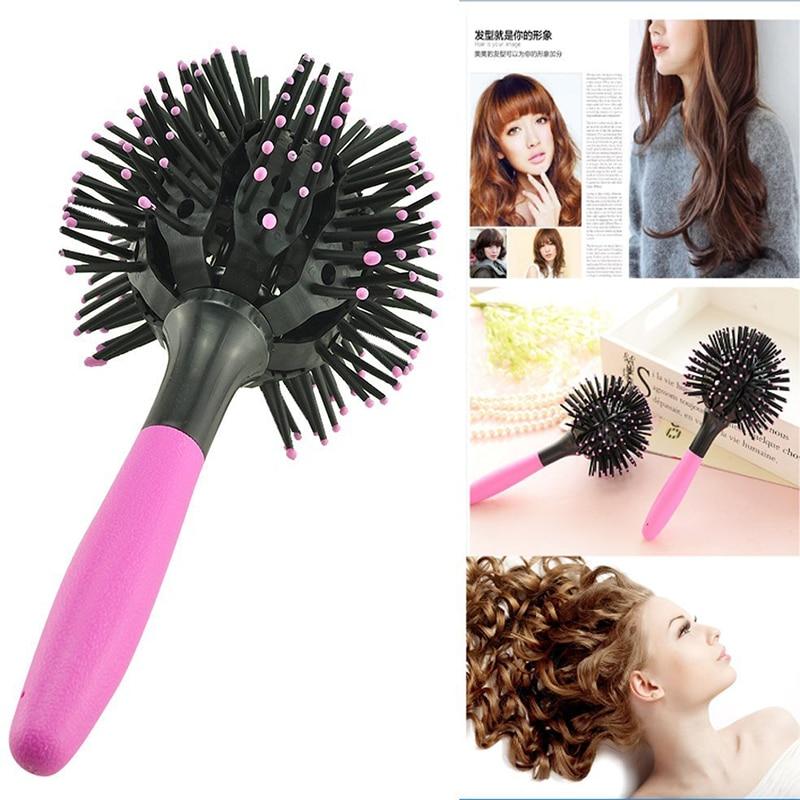 Щетка для волос Magic Hair Comb 3D круглая щетка для волос 360 градусов шариковая массажная расческа женские инструменты для укладки парикмахерский салон
