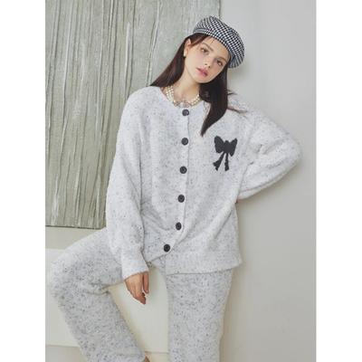 Полубархатный утолщенный мультяшный принт, милая повседневная цветная марлевая домашняя одежда, удобный комплект из двух предметов