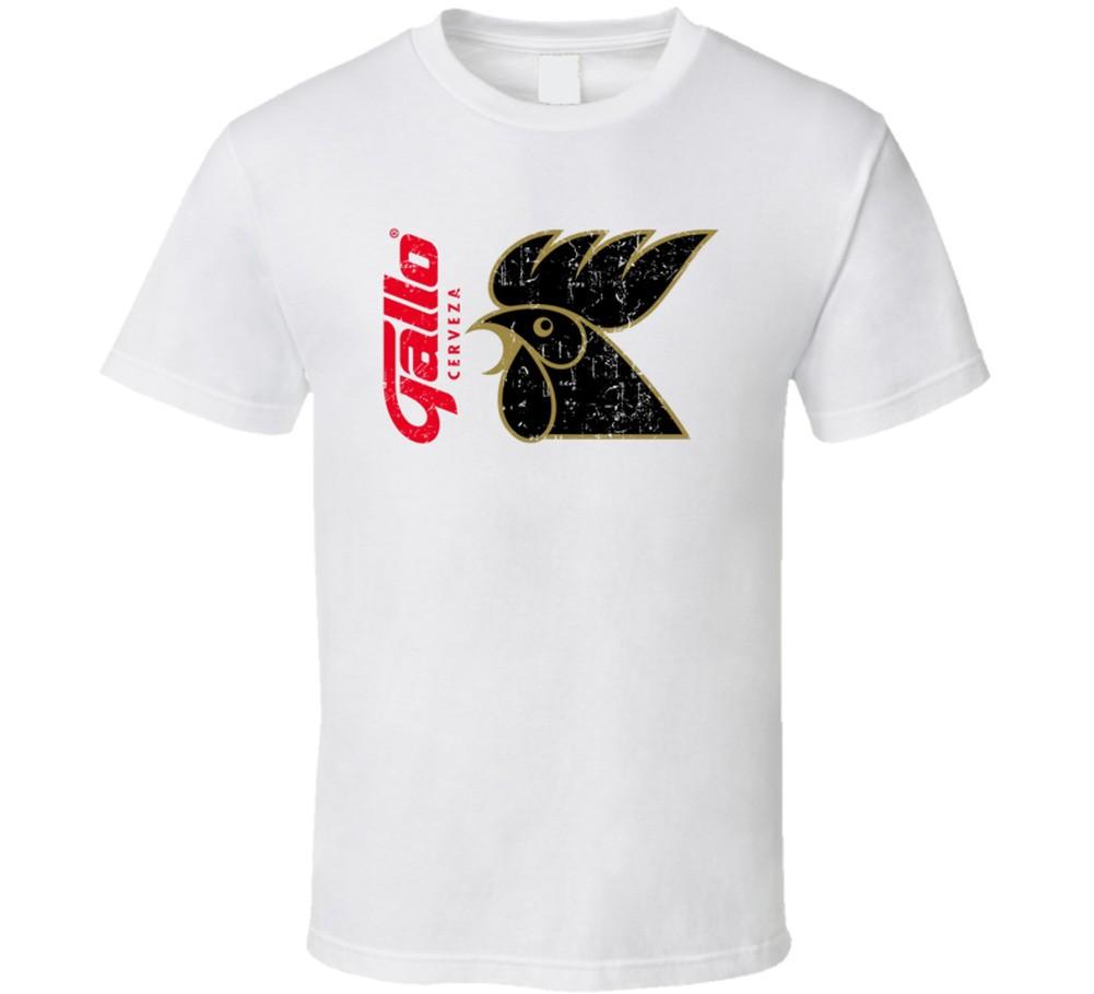 Gallo Cerveza Cool Beer Brand Logo Drinking Alcohol T Shirt