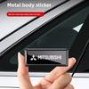 4 шт. Металлический Логотип Автомобиля Наклейки для Декора Кузова Эмблемы Стикер для Outlander Lancer ASX Eclipse Pajero Mirage EVO Triton